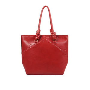 Buy Mosaic 02 Red Leather Tote Bag Online - Hidesign