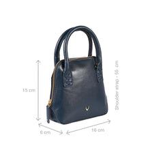 Load image into Gallery viewer, Mandy 02 Blue Leather Crossbody
