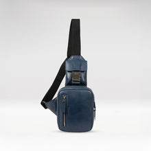 Load image into Gallery viewer, Andover 01 Blue Leather  Crossbody
