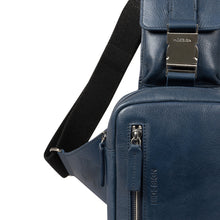 Load image into Gallery viewer, Andover 01 Blue Leather  Crossbody
