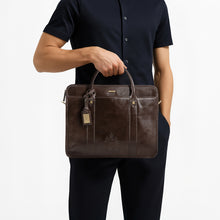 Load image into Gallery viewer, Andover 02 Brown Leather  Briefcase
