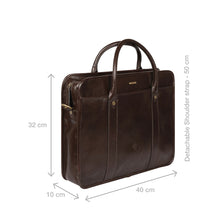 Load image into Gallery viewer, Andover 02 Brown Leather  Briefcase
