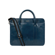 Load image into Gallery viewer, Andover 02 Blue Leather  Briefcase
