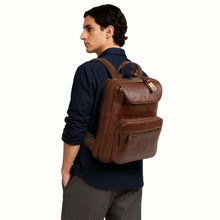 Load image into Gallery viewer, Andover 03 Tan Leather  Backpack
