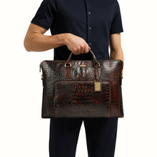 Load image into Gallery viewer, Carnegie 02 brown Leather  Laptop Bag
