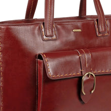 Load image into Gallery viewer, Lowell 02 Red Leather Tote Bag
