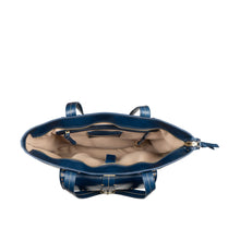 Load image into Gallery viewer, Lowell 02 Blue Leather Tote Bag
