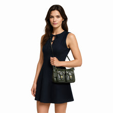 Load image into Gallery viewer, Pyne 01 Green Leather Sling Bag
