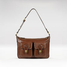 Load image into Gallery viewer, Pyne 02 Brown Leather Shoulder Bag
