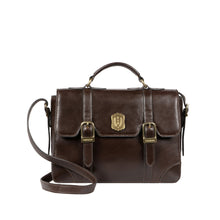 Load image into Gallery viewer, Trinity 01 Brown Leather Shoulder Bag
