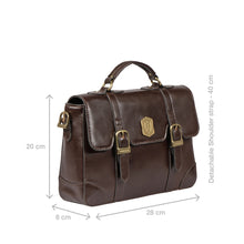 Load image into Gallery viewer, Trinity 01 Brown Leather Shoulder Bag
