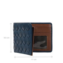 Load image into Gallery viewer, Andover W1 Blue Leather Bi-Fold Wallet
