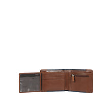 Load image into Gallery viewer, Andover W2 Blue Leather Trifold Wallet
