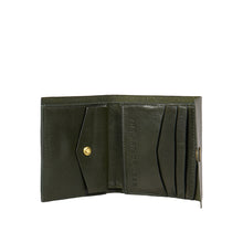 Load image into Gallery viewer, Andover W3 Green Leather Trifold Wallet
