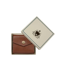 Load image into Gallery viewer, Andover W3 Brown Leather Trifold Wallet
