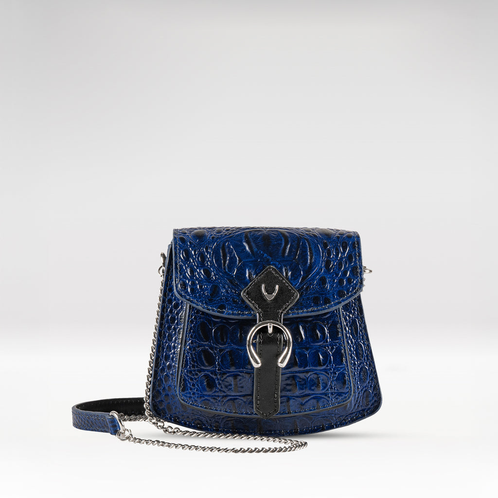 Buy Zuzu Blue Leather Sling Bag Online - Hidesign