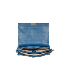 Load image into Gallery viewer, Lucina Blue Leather Shoulder Bag
