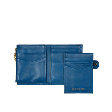 Load image into Gallery viewer, Terra W1 Blue Leather Bi-Fold Wallet
