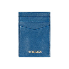 Load image into Gallery viewer, Terra W1 Blue Leather Bi-Fold Wallet
