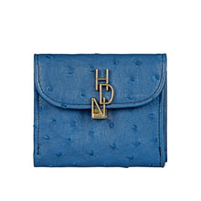 Load image into Gallery viewer, Terra W1 Blue Leather Bi-Fold Wallet
