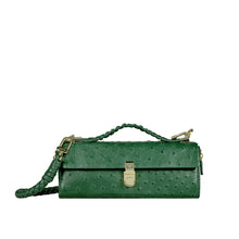 Load image into Gallery viewer, Terra W2 Green Leather Sling Wallet
