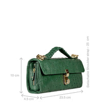 Load image into Gallery viewer, Terra W2 Green Leather Sling Wallet
