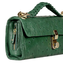 Load image into Gallery viewer, Terra W2 Green Leather Sling Wallet
