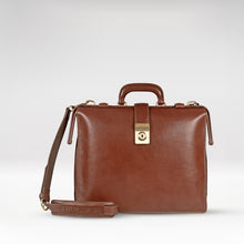 Load image into Gallery viewer, Patagonia 01 Tan Leather Briefcase
