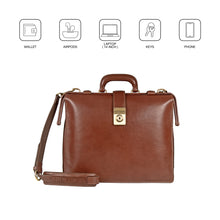 Load image into Gallery viewer, Patagonia 01 Tan Leather Briefcase
