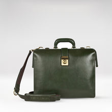 Load image into Gallery viewer, Patagonia 01 Green Leather Briefcase
