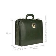 Load image into Gallery viewer, Patagonia 01 Green Leather Briefcase

