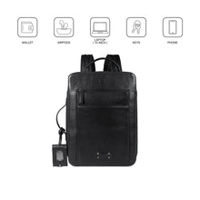 Load image into Gallery viewer, Patagonia 02 Black Leather Backpack

