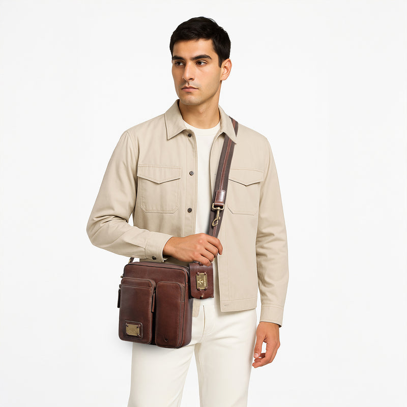Okavango 01 Tan Leather Crossbody