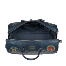 Load image into Gallery viewer, Okavango 02 Blue Leather Duffle Bag
