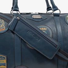 Load image into Gallery viewer, Okavango 02 Blue Leather Duffle Bag
