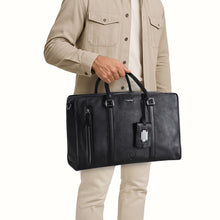 Load image into Gallery viewer, Patagonia 03 Black Leather Duffle Bag
