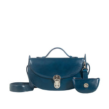 Load image into Gallery viewer, Alps 01 Blue Leather Shoulder Bag
