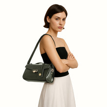 Load image into Gallery viewer, Alps 02 Green Leather Shoulder Bag
