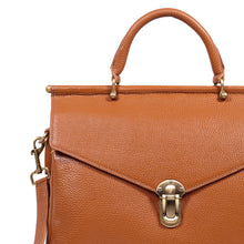 Load image into Gallery viewer, Kowloon 01 Orange Leather Saddle Bag
