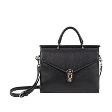 Load image into Gallery viewer, Kowloon 01 Black Leather Saddle Bag
