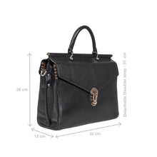 Load image into Gallery viewer, Kowloon 01 Black Leather Saddle Bag
