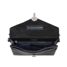 Load image into Gallery viewer, Kowloon 01 Black Leather Saddle Bag
