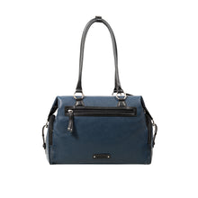 Load image into Gallery viewer, Kowloon 02 Blue Leather Tote Bag
