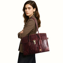 Load image into Gallery viewer, Kowloon 03 Red Leather Tote Bag
