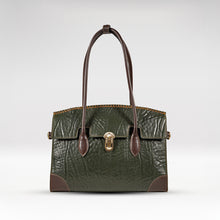 Load image into Gallery viewer, Kowloon 03 Green Leather Tote Bag
