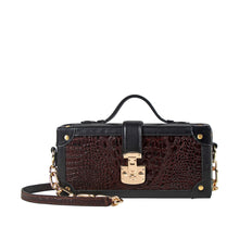 Load image into Gallery viewer, Louvre 02 Brown Leather Shoulder Bag
