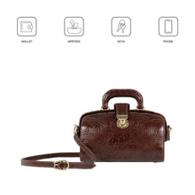 Load image into Gallery viewer, Louvre 03 Tan Leather Sling Bag
