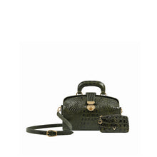 Load image into Gallery viewer, Louvre 03 Green Leather Sling Bag
