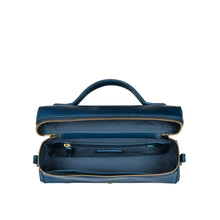 Load image into Gallery viewer, Rodos 01 Blue Leather Shoulder Bag
