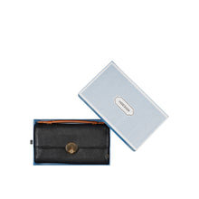 Load image into Gallery viewer, Alps W1 Black Leather Trifold Wallet
